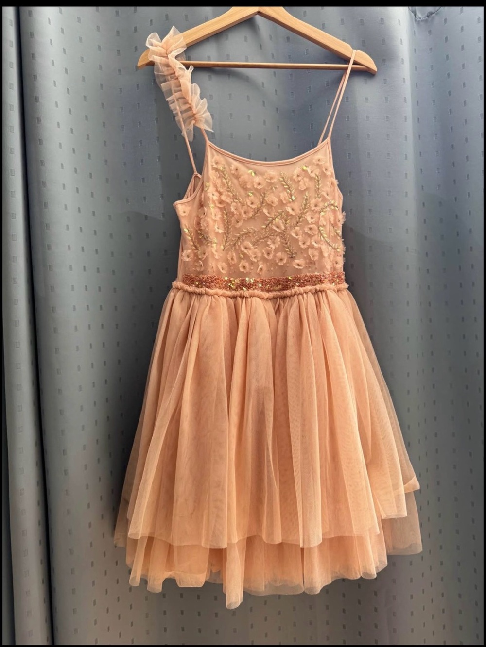 Next Direct Peachy Pink Tulle Party Dress for Girls